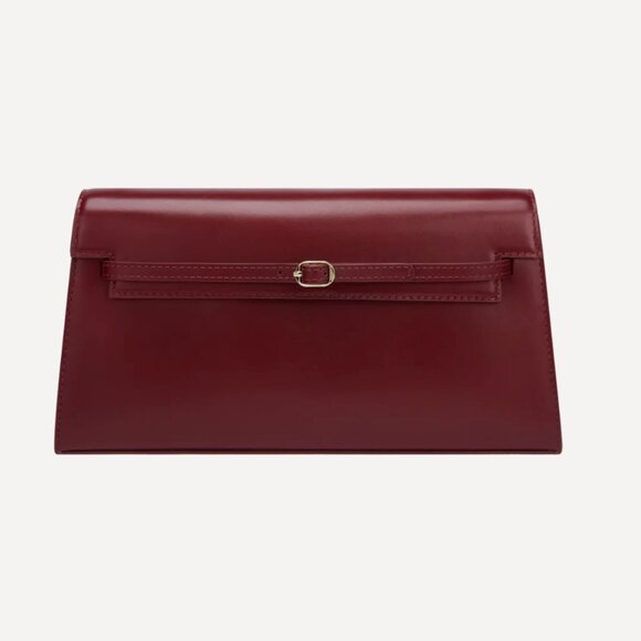 Verafied NY Dark Cherry Shoulder Bag with Adjustable and Removable Strap - Picture 4 of 7
